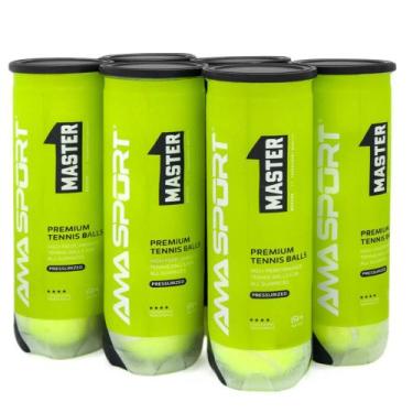 Imagem de Bola de Tênis Ama Master Pack Com 6 Tubos - 24 Bolas - Ama Sport