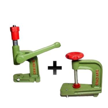 Imagem de Máquina Balancim para Pregar Botão de Pressão Ilhós Rebites com Suport