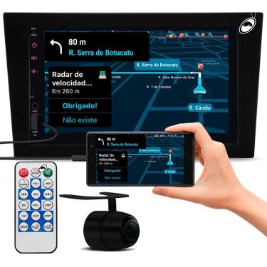 Imagem de Multimídia Gm Corsa Montana Vectra Meriva Espelhamento Bluetooth USB SD Card + Moldura + Câmera Ré