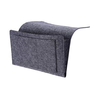 Imagem de Sofá Arm Rest TV TV Remote Control Organizer Premium Polyster Fiber Wear Resistant Bolsa Bolsa Bolsa