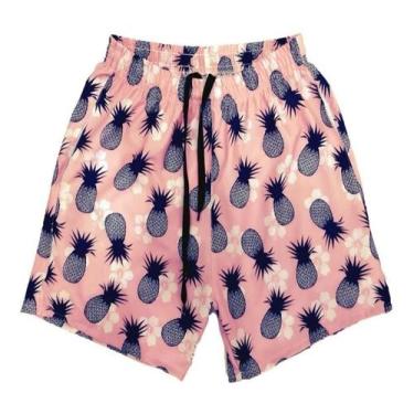 Imagem de Shorts Floral Animais Frutas Verão Tactel Elastano 2 Bolsos - J10, 102