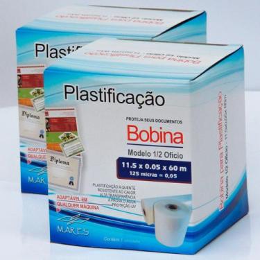 Imagem de Bobina para Plastificação 11,5 cm 60 metros  0,05 125micras - MARES
