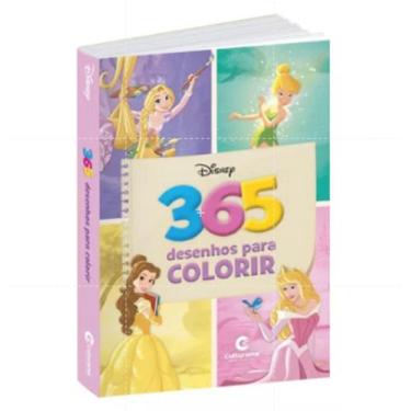 Imagem de Livro para Colorir Disney  Princesas e Fadas - 365 Desenhos Para Color