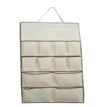 Imagem de Sapateira Porta Parede Organizador Vertical Sapatos Acessorios Flexivel 12 Nichos Divisorias Grande