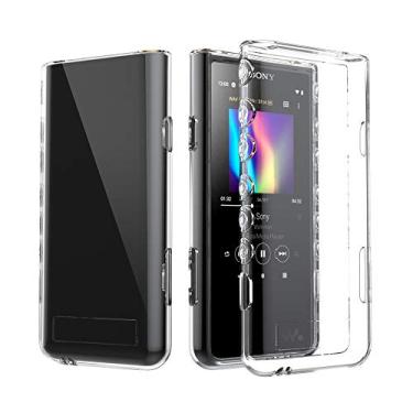 Imagem de Zshion Capa para Sony NW-ZX507/NW-ZX500/NW-ZX505, capa de TPU macia leve com absorção de choque para Sony Walkman NW ZX500 ZX505 ZX507 (transparente)