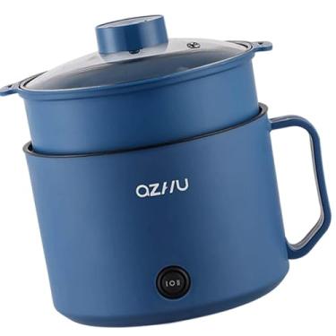 Imagem de IEUDNS Hot Pot Electric com vapor ramen panela 2 engrenagens, Azul