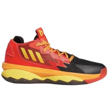 Imagem de adidas Tênis unissex adulto DAME 8, vermelho/preto/vermelho, 13.5 Women/12.5 Men