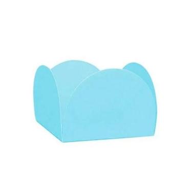 Imagem de Forminha 4 Petala Azul Turquesa C/50 Marques
