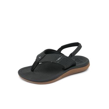 Imagem de REEF Chinelo Little Santa Ana para meninos, Preto, 16