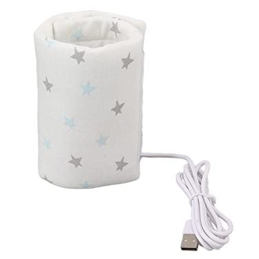 Imagem de Aquecedor de Mamadeiras USB Temperatura Constante Aquecimento Rápido Isolado Aquecedor de Mamadeiras para Leite de bebê (Estrela)