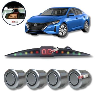 Imagem de Sensor De Estacionamento Ré Visor Slim Sentra Todos - Tech One, PRATA