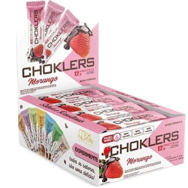 Imagem de BARRA CHOKLERS MORANGO COM NIBS DE CACAU 40G - DISPLAY 12UN