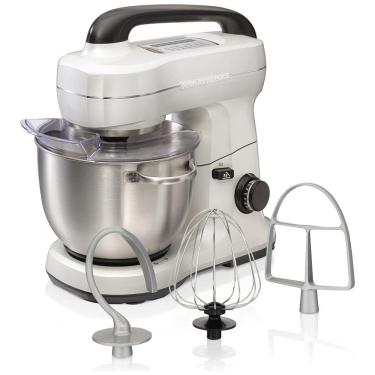 Imagem de Batedeira Planetária Elétrica 4L com 7 Velocidades Aço Inoxidável 300W, 110v, HAMILTON BEACH 63398, Prateado