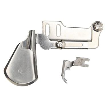 Imagem de Kuuleyn Pasta de borda curvada de aço inoxidável para máquina de costura com calcador de borda curvada acessório de encadernação para máquina de costura