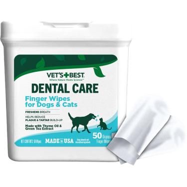 Imagem de Toalhetes de dedo para cuidados dentários, os melhores do veterinário para cães e gatos...