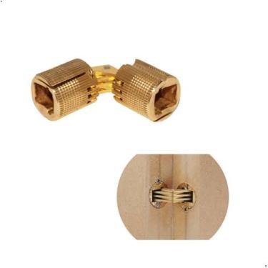 Imagem de Dobradiça Invisível Cilíndrico 16Mm Latão Hardt