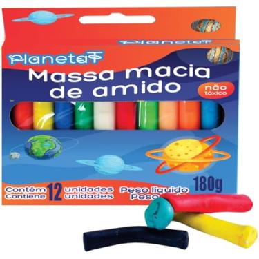 Imagem de Massa Para Modelar, Planeta T, 12 Cores, Unidade
