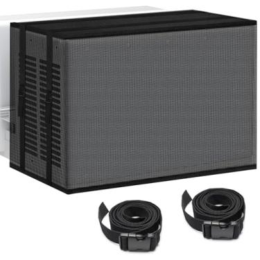 Imagem de NNG 20Wx12.2Dx13.4H capa de ar condicionado para janela externa compatível com Midea 8000 BTU/10000 BTU/12000 BTU, capa de malha AC para janela com parte superior à prova d'água para unidades de
