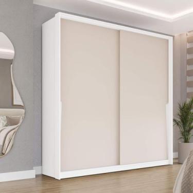 Imagem de Guarda Roupa Solteiro com 2 Portas de Correr e 2 Gavetas 240826 Linha 