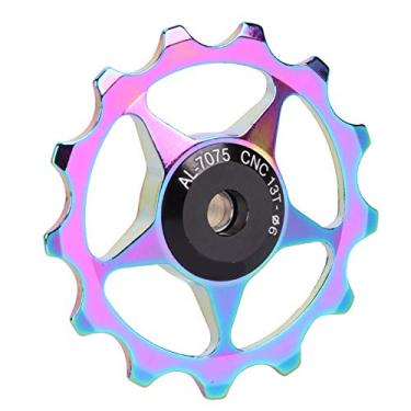 Imagem de Polia do Desviador Traseiro de Bicicleta de Montanha, Liga de Alumínio 11t 13t Polia Guia de Rolamentos, Colorida, Eixo de 4/5/6 Mm, para, Desviador Traseiro Micro, Equipado Com