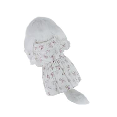Imagem de INGSIST Roupas brancas para cães pequenos, médios, flores, roupas para meninas, meninas, cachorrinhos, aniversário, férias, tamanho PP, P, M, G, GG