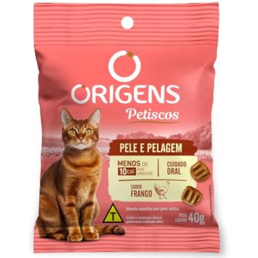 Imagem de Origens Petisco Pele Para Gatos Adulto Sabor Frango 40g