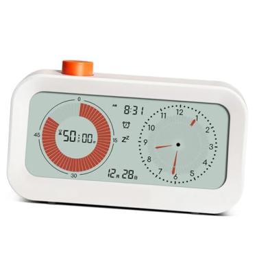 Imagem de Timer Digital Com Data do Relógio e de Alarme Timer Visual 60 Minute Count Up/Down Time Management Tool para Cozinhar Ensino