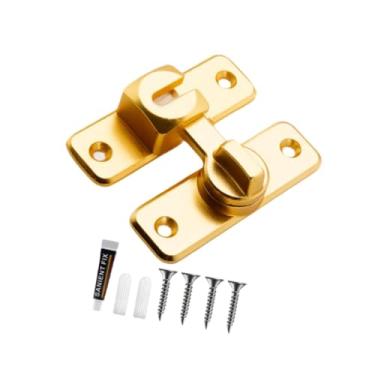 Imagem de Ｂｅｓｇａ Fechadura de porta deslizante de celeiro, trava de porta de quarto, fechadura profissional resistente, trava de guarda-roupa para quarto, armário de, Ouro