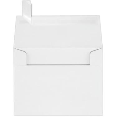 Imagem de Envelopes para convites LUX Paper A2 Branco com descascar e prensar, 11 cm x 14 cm - 27 kg. Brilhante, pacote com 250 (4870-WPP-250)