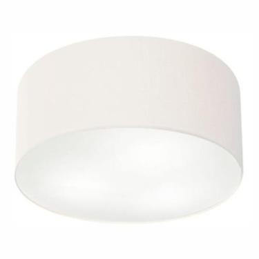 Imagem de Plafon Cilíndrico Vivare Md-3058 Cúpula em Tecido 55x25cm - Bivolt, Br