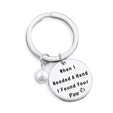 Imagem de TzrNhm Blossom Puppy Pet Lover Gifts When I need A Hand I Found Your Paw Veterinarian cat Groomer Gift Dog Trainer Vet Gift