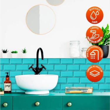 Imagem de Revestimento de Azulejo Metrô Tiffany 300 - Inove Papéis de Parede