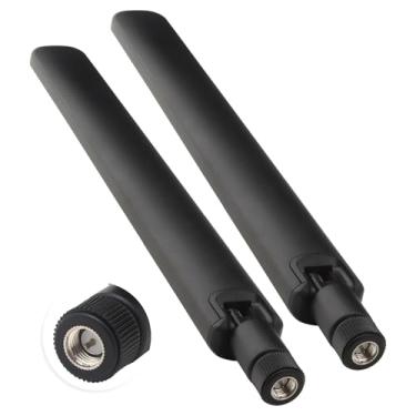 Imagem de Kaunosta Antena 4G LTE 12dBi 600-6000MHz 3G 4G antena omnidirecional de banda larga universal com SMA macho para câmeras SpyPoint lt18 roteador RV Drone Autel Max 4T controle RC (pacote com 2)