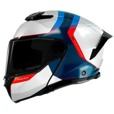 Imagem de Capacete MT Helmets Atom 2 Emalla Escamoteável, AZUL, 62
