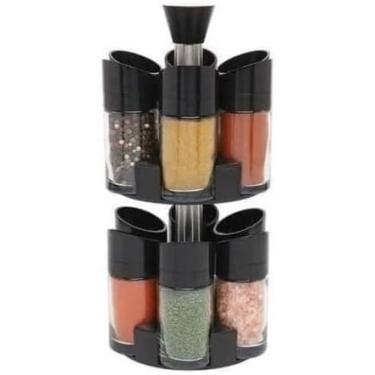 Imagem de Porta Tempero Giratório Condimentos 12 Peças Cozinha Organizador