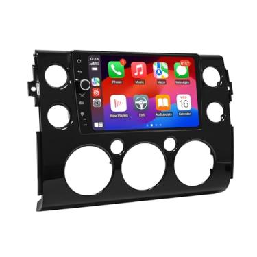 Imagem de Joying Rádio de carro para Toyota FJ Cruiser 2007-2014 Android 13 unidade de cabeça estéreo de 23 cm com carplay sem fio e Android Auto, link espelhado, navegação GPS (A: cabos de fiação, 4 GB + 64 GB