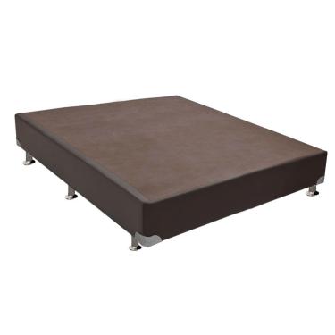 Imagem de Cama Box Base Courano Marrom Ortobom Viúva - 128x188x30