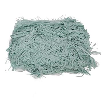 Imagem de Mbeysaq Enchimento de papel ráfia 500 g amarelo para embalagem de caixa de presente e enchimentos decorativos (azul verde)