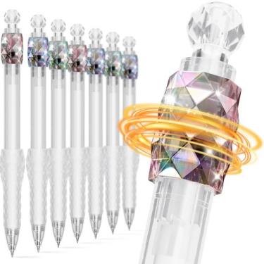 Imagem de Canetas de gel JIMMIDDA Fidget de 0,7 mm, 8 unidades de tinta preta pa