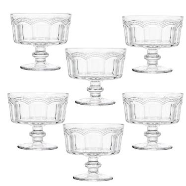 Imagem de Conjunto 6 Taças de Sobremesa ou Sorvete de Vidro Cristal 250 ML 6 Peças