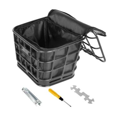 Imagem de Vaveren Cesta de bicicleta elétrica, cesta de armazenamento de bicicleta, acessórios para bicicleta, instalação rápida, PP, transportador leve com tampa para, com Bolsa de Forro