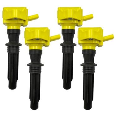 Imagem de GP POWER Conjunto de 4 bobinas de ignição de desempenho compatíveis com Land Rover Discovery Sport Range Rover EVOQUE VELAR SPORT DEFENDER JAGUAR F-TYPE XFL XE XF 2.0T PT204 Substituição para UF862