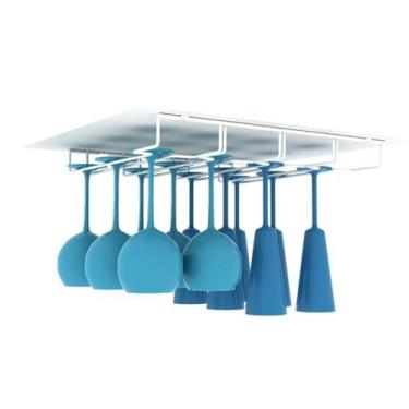 Imagem de Suporte de Taças fixo Vinho Bar Cozinha Organizador Fixo 12 Taças Eleg