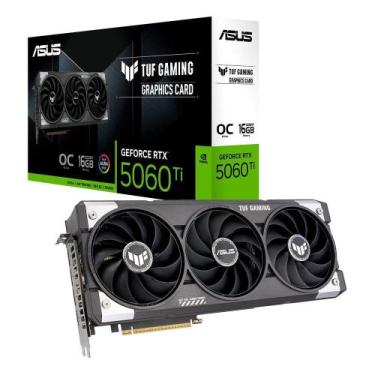 Imagem de Placa de Vídeo ASUS TUF RTX 5060 TI OC 16G GAMING NVIDIA Geforce, 16GB