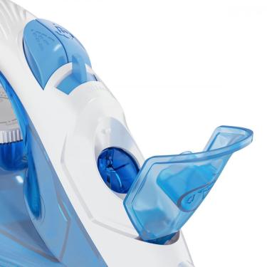 Imagem de Ferro de Passar a Vapor BritÃ¢nia 210ml Base Antiaderente BFV07 - Azul/Branco