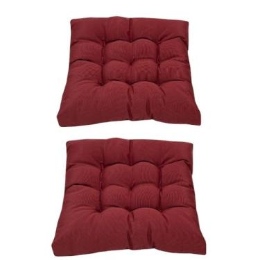 Imagem de Kit 2 Futon 40x40 Baixo Assento Almofada Colorida Shelter(Vinho)