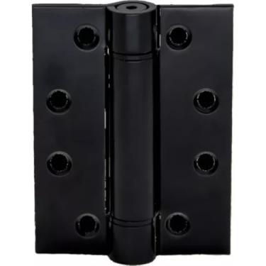 Imagem de Dobradiça Fechamatic Com Mola 4x3'' Aço Inox Preto Fosco 3mm