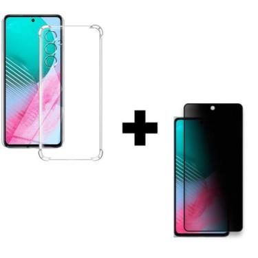 Imagem de Kit para M54 - Película Fosca Privacidade + Capa Anti Impacto Para Sam