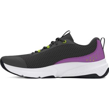 Imagem de Under Armour Tênis feminino Dynamic Select Cross Trainer, (102) Castlerock/roxo provençal/amarelo de alta visibilidade, 10