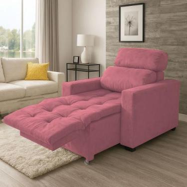 Imagem de Poltrona do Papai e Mamae Reclinavel Com Apoio Pros Pes Soft Madri Lux